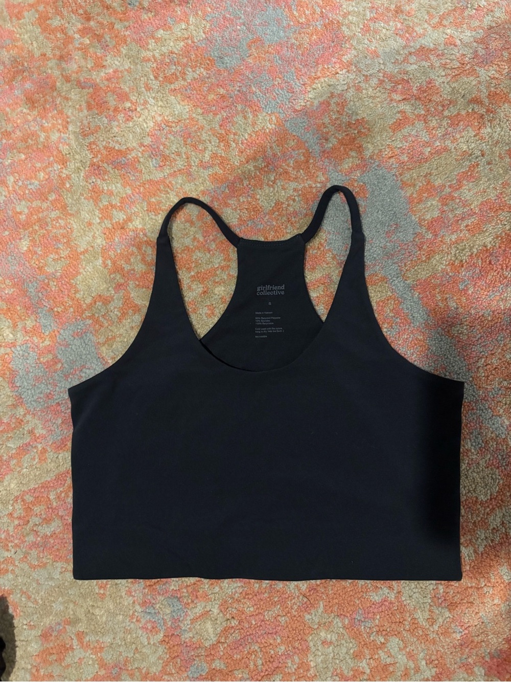 girlfriend collective Cleo Float Racerback Longline Sports Bra
